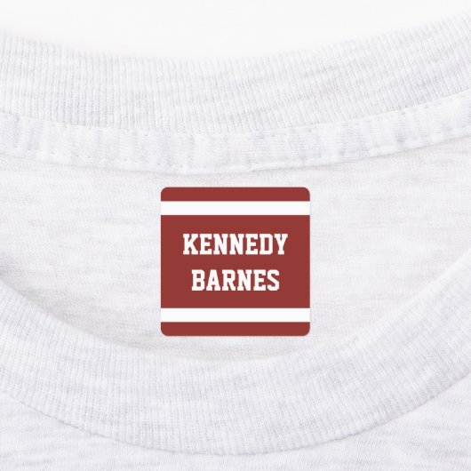 donkere diepe kleuren varisity terug naar school n labels (Aangebracht)