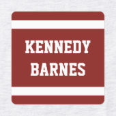 donkere diepe kleuren varisity terug naar school n labels (Design 1)