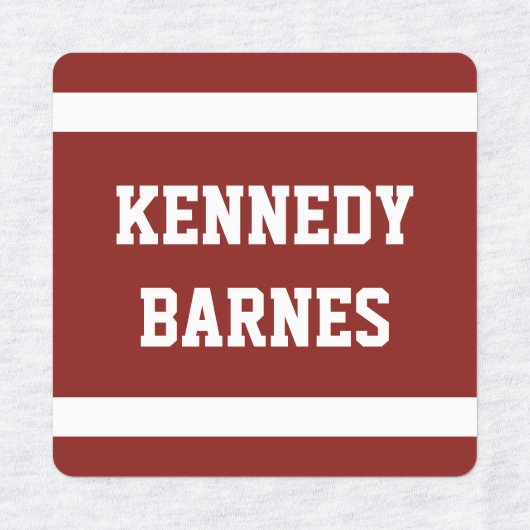 donkere diepe kleuren varisity terug naar school n labels (Design 1)