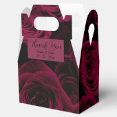 Donkere dieprode magenta rozen bedankdoosjes (Geopend)