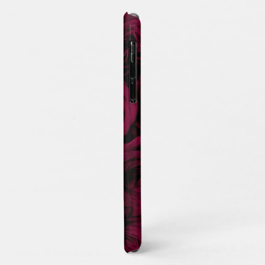 Donkere dieprode magenta rozen Case-Mate iPhone case (Achterkant/links)