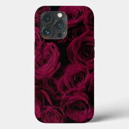 Donkere dieprode magenta rozen Case-Mate iPhone case