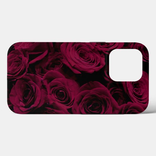 Donkere dieprode magenta rozen Case-Mate iPhone case (Achterkant (horizontaal))
