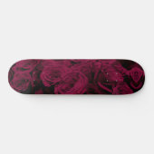 Donkere dieprode magenta rozen persoonlijk skateboard (Horizontaal)