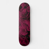 Donkere dieprode magenta rozen persoonlijk skateboard (Voorkant)