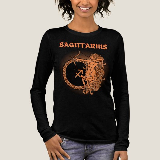 Donkere Dierenriem - Boogschutter | Middeleeuwse A Tri-Blend Shirt (Voorkant)