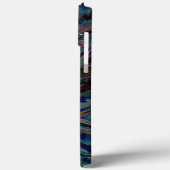 Donkere digitale roestheid en roestachtige ingegra Case-Mate iPhone case (Achterkant / Links)