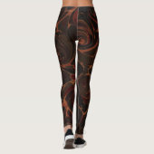 Donkere donkerbruin leggings (Achterkant)