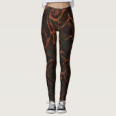 Donkere donkerbruin leggings (Voorkant)