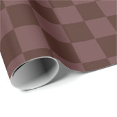 Donkere donkerbruine checkboard cadeaupapier (Rol Hoek)