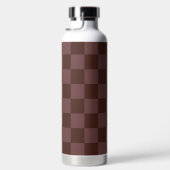 Donkere donkerbruine checkboard waterfles (Rechts)