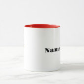 Donkere donkerbruine Vrouw Tennis Player Mok (Midden)