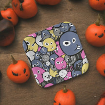 Donkere Doodle Monster Cartoon