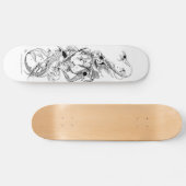 donkere doodvogel persoonlijk skateboard (Horizontaal)