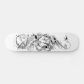 donkere doodvogel persoonlijk skateboard (Horizontaal)