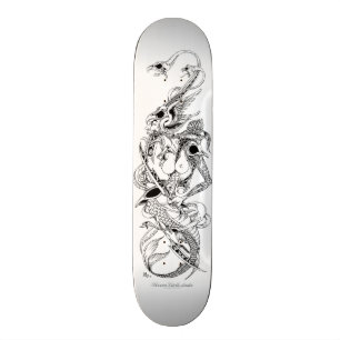 donkere doodvogel persoonlijk skateboard