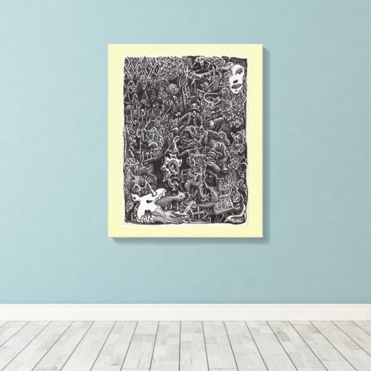 Donkere doorgang door Brian Benson Canvas Afdruk (Insitu (Houten vloer))