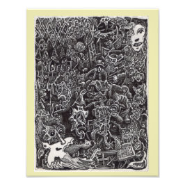 Donkere doorgang door Brian Benson Foto Afdruk