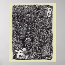 Donkere doorgang door Brian Benson Poster