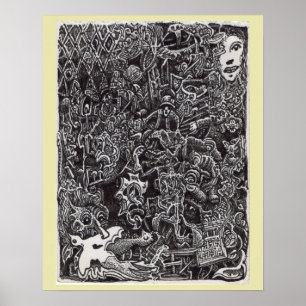 Donkere doorgang door Brian Benson Poster