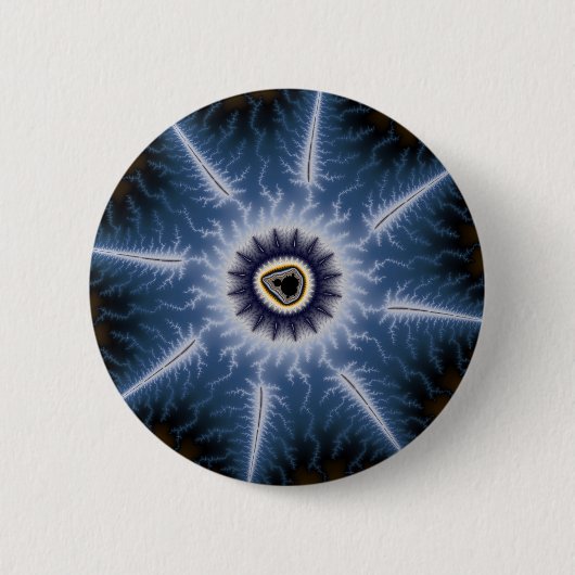 Donkere doornen ronde button 5,7 cm (Voorkant)