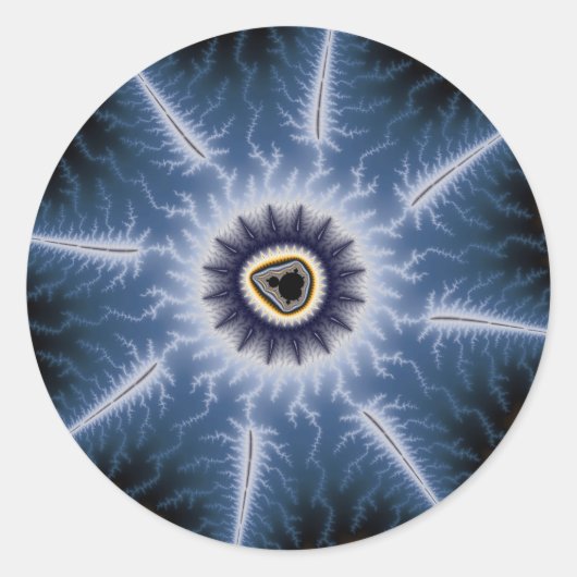 Donkere doornen ronde sticker (Voorkant)