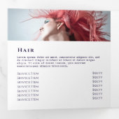 Donkere, drievoudige brochure voor optisch ontwerp drieluik kaart (Binnenzijde eerst)