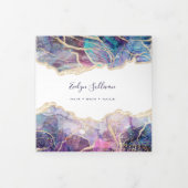 Donkere, drievoudige brochure voor optisch ontwerp drieluik kaart (Cover)