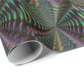 Donkere, dunne holografische patroonpixel cadeaupapier (Rol Hoek)