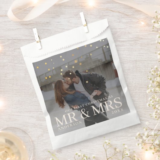Donkere Dusky Couple Foto met sterren voor Kerstmi Bedankzakje (Geknipt)