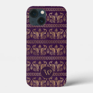 Donkere  eicelplanten met monogram Case-Mate iPhone case