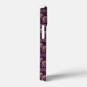 Donkere  eicelplanten met monogram Case-Mate iPhone case (Achterkant / Rechts)