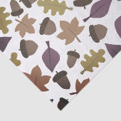 Donkere eikel en blad tissuepapier (Detail)