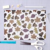 Donkere eikel en blad tissuepapier (Craft)