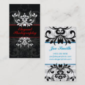 Donkere elance visitekaartje (Voorkant / Achterkant)