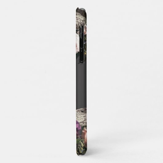 Donkere Elegance Floral Monogram iPhone Case-Mate iPhone Case (Achterkant/links)