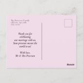 Donkere Elegante Bourgondiër Driehoeksbloem  Briefkaart (Achterkant)