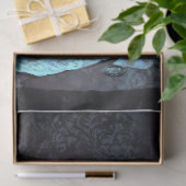 Donkere Elegante Romantische Gotische Tafel  Tissuepapier (Geschenk)
