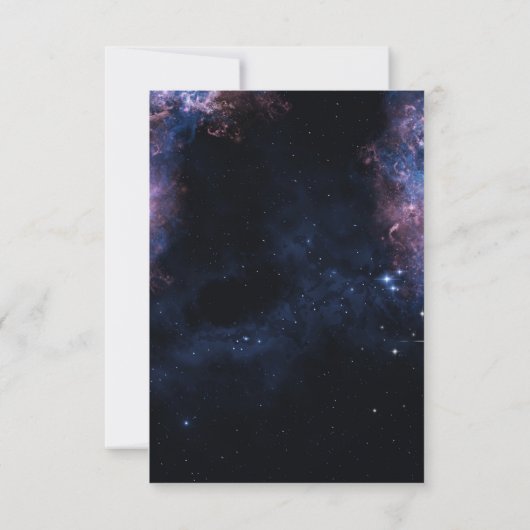 Donkere Elegante Ruimte Melkweg Hemel Thema RSVP a (Achterkant)