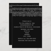 Donkere Elegante Satijnen Lint Elegante Gotische B Kaart (Voorkant / Achterkant)