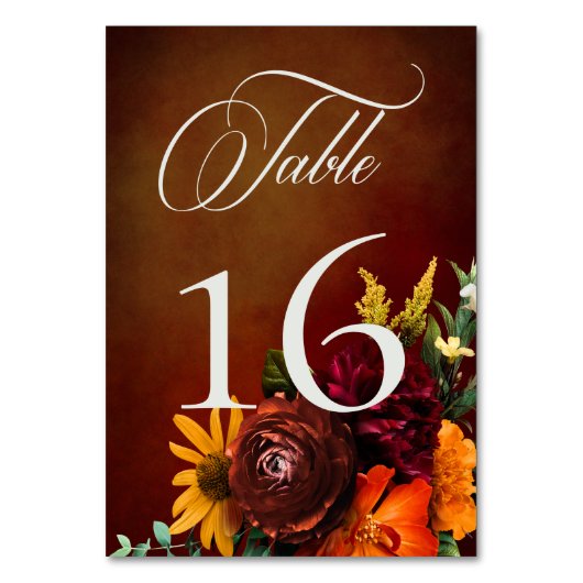 Donkere Elegante Zomer Zonsondergang Bloemige Brui Kaart (Voorkant)