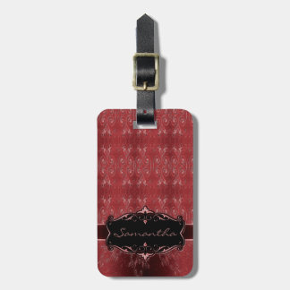 Donkere elegantie 8 bagagelabel