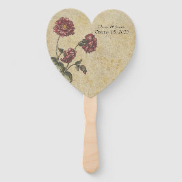 Donkere elegantie bruiloft fans handwaaier