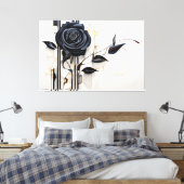 Donkere Elegantie Canvas Afdruk (Insitu (Slaapkamer))