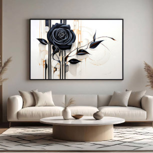 Donkere Elegantie Canvas Afdruk