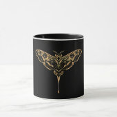 Donkere Elegantie Noir & Goud Mok (Midden)