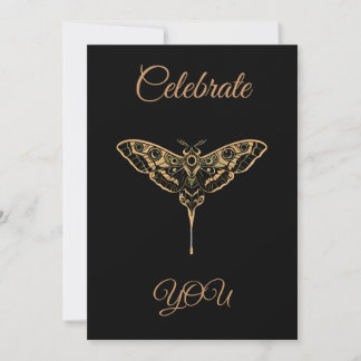 Donkere Elegantie - Vier JOUZELF Feestdagenkaart