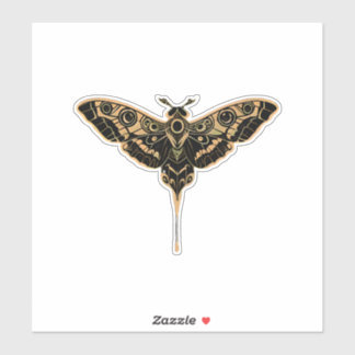 Donkere Elegantie-Zwart & Goud Sticker