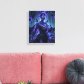 Donkere Elementaal Canvas Afdruk (Insitu (Woonkamer))