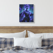 Donkere Elementaal Canvas Afdruk (Insitu (Slaapkamer))